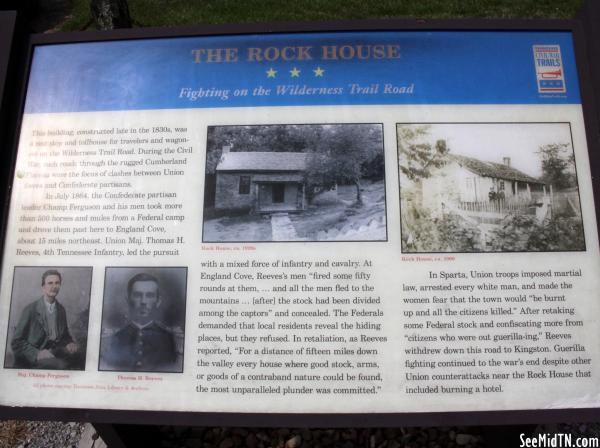 White: The Rock House Civil War Trails