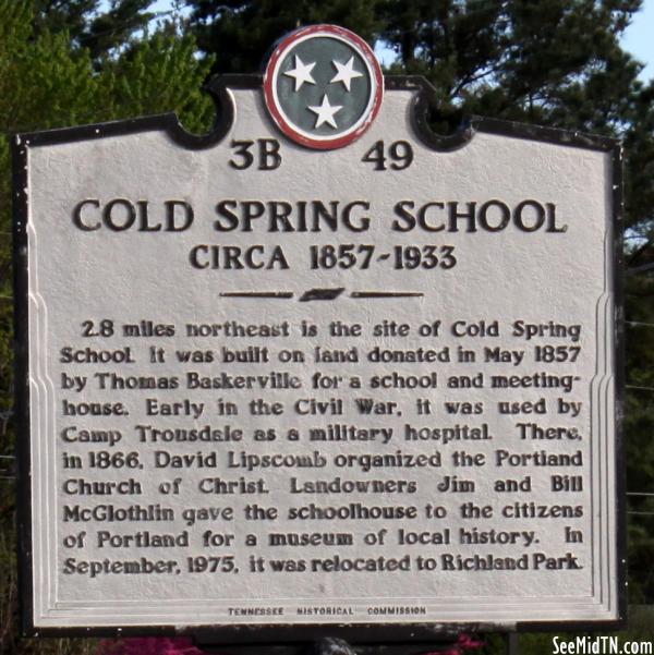 Sumner: Cold Spring School