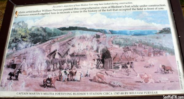 Sumner: Bledsoe's Fort - Painting