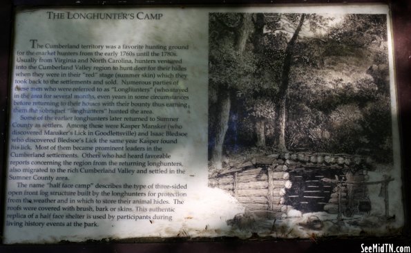 Sumner: Bledsoe's Fort - The Longhunter's Camp Sumner: Bledsoe's Fort - The Longhunter's Camp