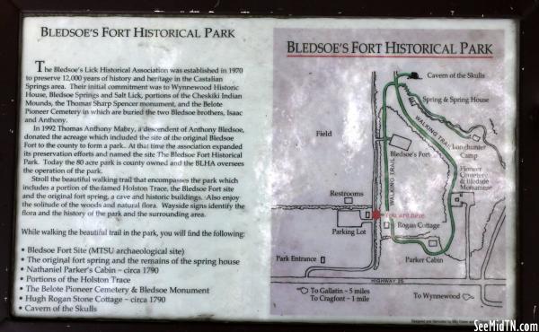 Sumner: Bledsoe's Fort - Historic Park