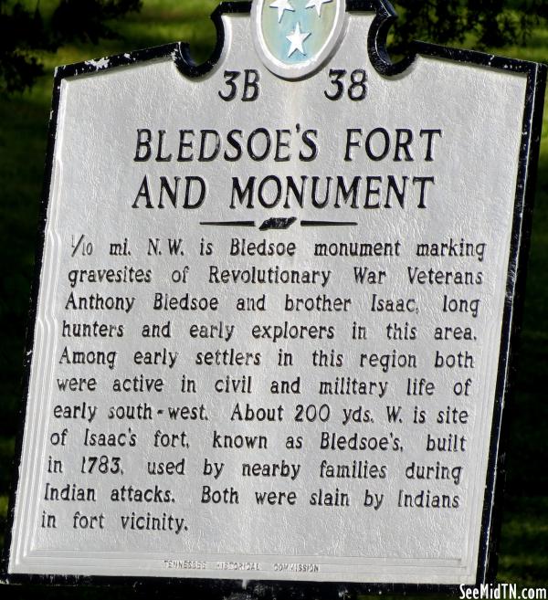 Sumner: Bledsoe's Fort and Monument