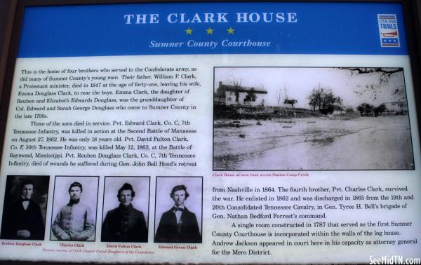 Sumner: Clark House, The - Sumner County Courthouse