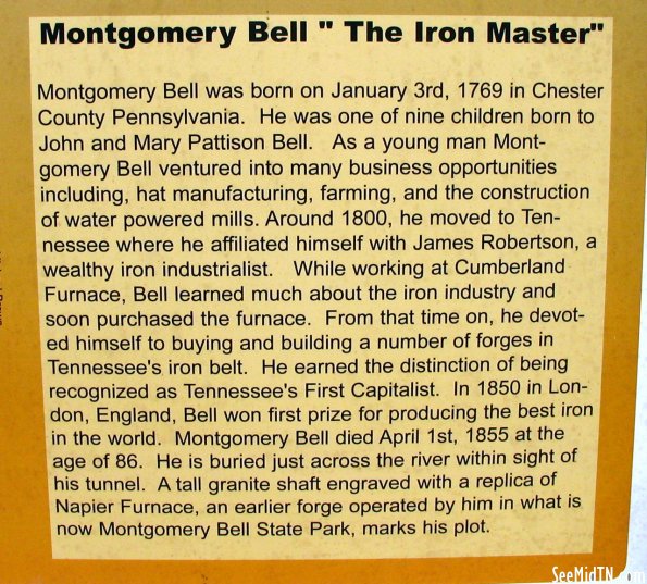 Cheatham: Montgomery Bell "The Iron Master"