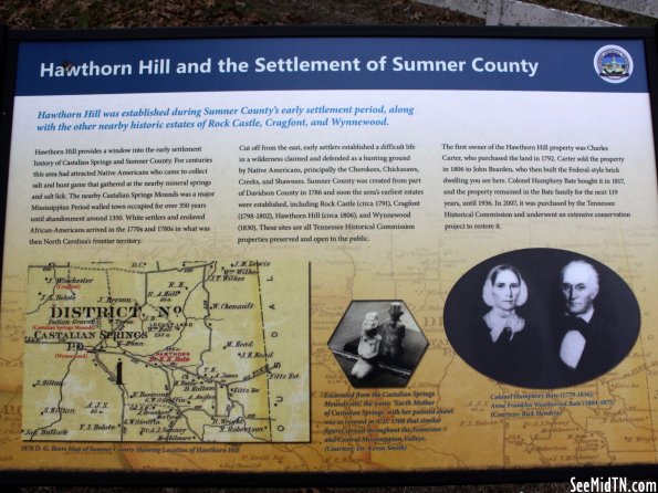 Sumner: Hawthorn Hill and the Settlement of Sumner County