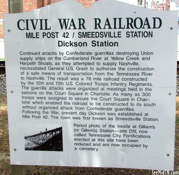 Dickson: Civil War Railroad