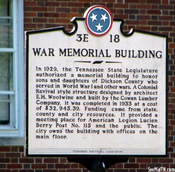Dickson: War Memorial Building