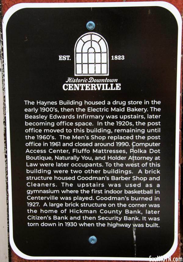 Hickman: Centerville - Haynes Building