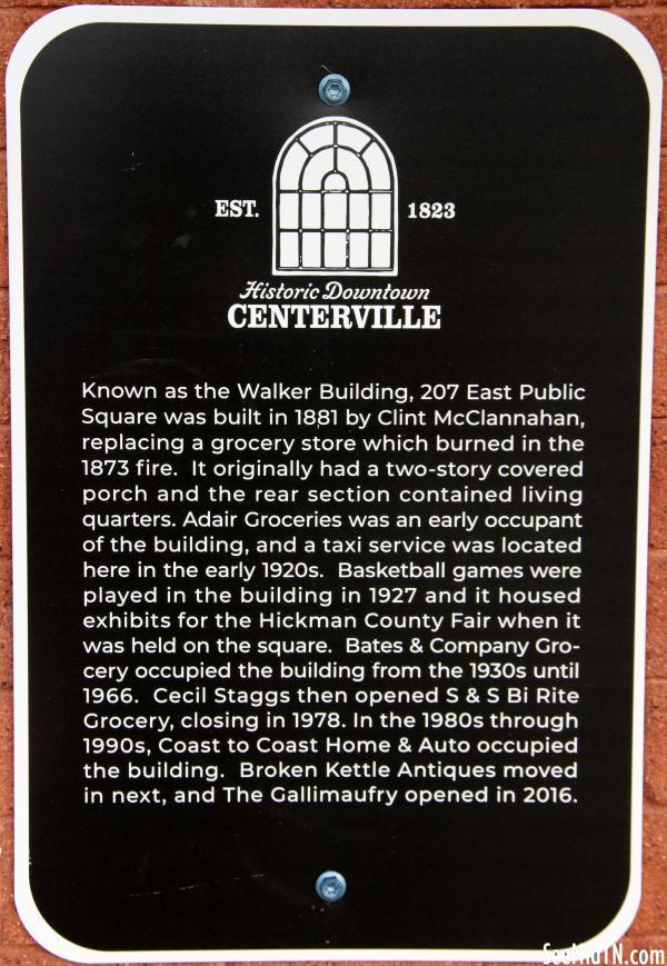 Hickman: Centerville - Walker Building