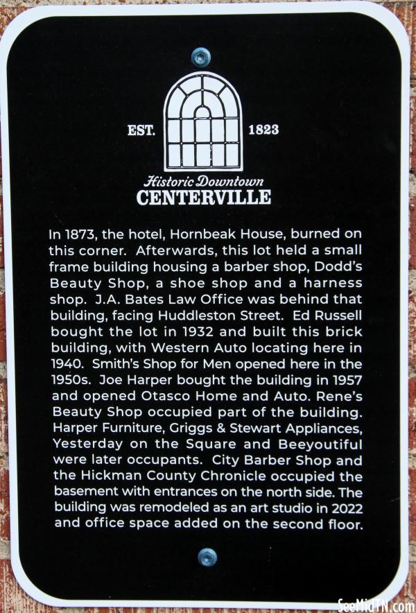 Hickman: Centerville - Hornbeak House