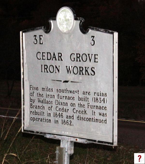 Perry: Cedar Grove Iron Works