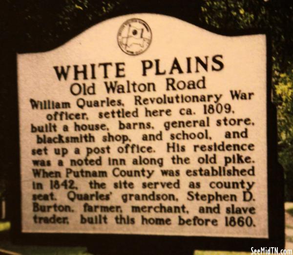 Putnam: White Plains - Old Walton Road