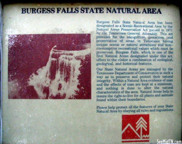 Putnam: Burgess Falls State Natural Area