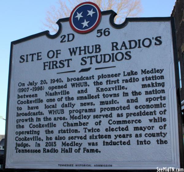 Putnam: Site of WHUB Radio's First Studios