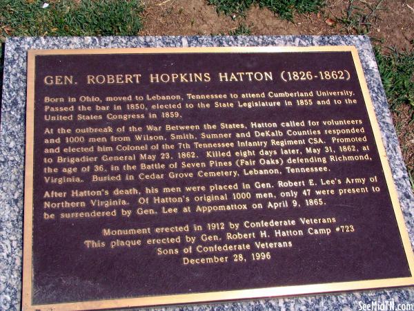 Wilson: Gen. Robert Hopkins Hatton