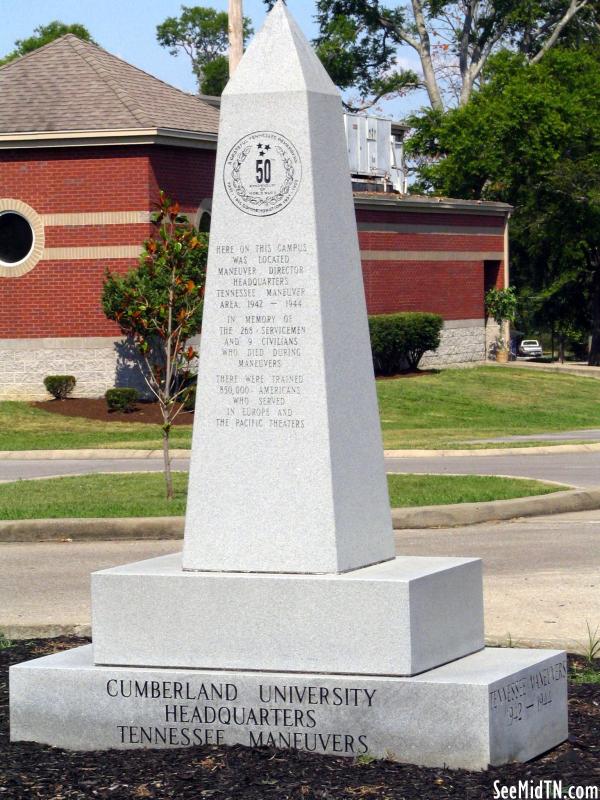 Wilson: Cumberland University Headquarters Tennessee Maneuvers