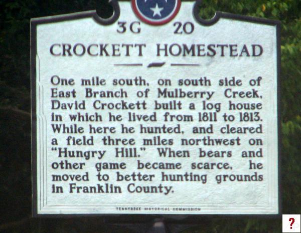 Moore: Crockett Homestead