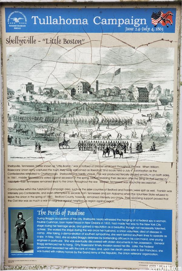 Bedford: Shelbyville - "Little Boston" Tullahoma Campaign