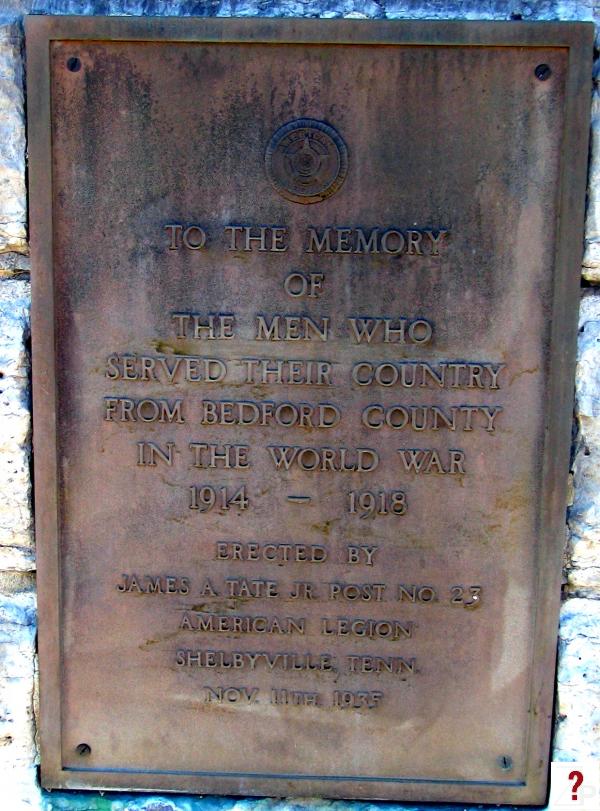 Bedford: WWI Memorial