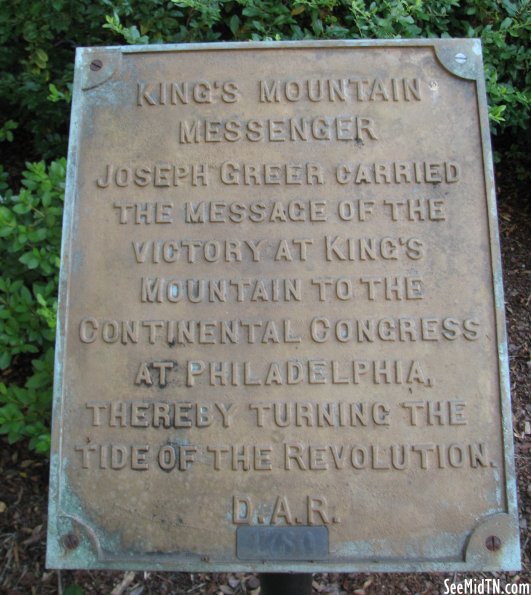 Lincoln: King's Mountain Messenger D.A.R.