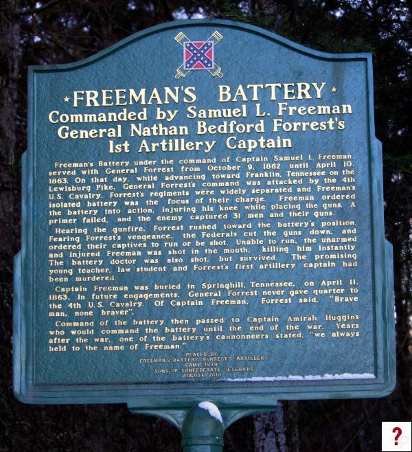 Marshall: Freeman's Battery