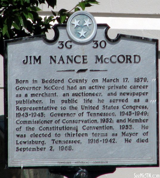 Marshall: Jim Nance McCord