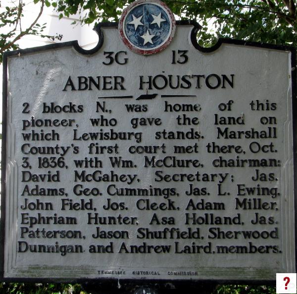 Marshall: Abner Houston