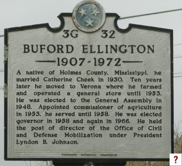 Marshall: Buford Ellington