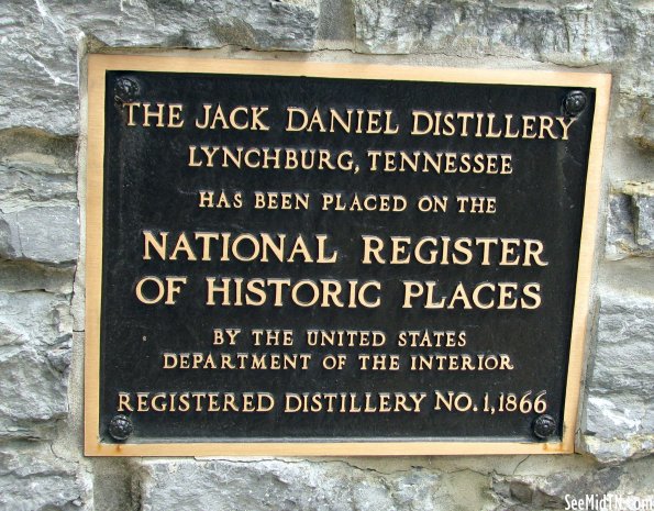 Moore: Jack Daniels National Register plaque (new)