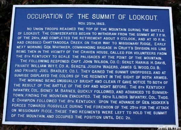 Occupation of the Summit of Lookout