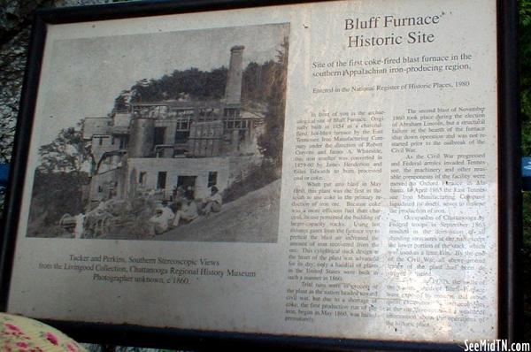 Bluff Furnace Historic Sign