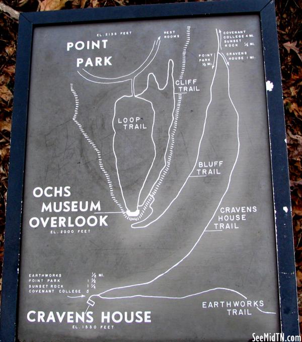 Point Park Old Trail Map