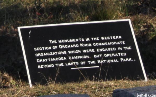Orchard Knob: The Monuments in the western section