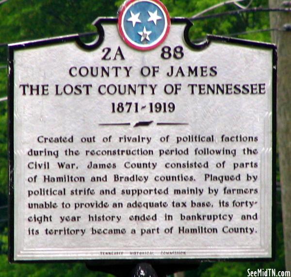 County of James, The Lost County of Tennessee