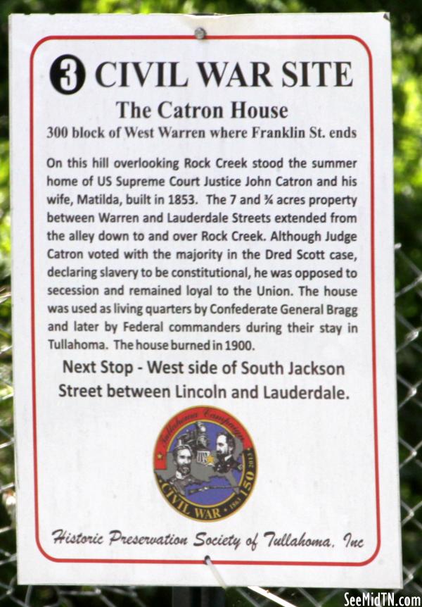 Coffee: Tullahoma Civil War Site 3 The Catron House