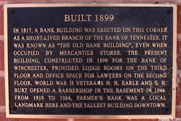 Franklin: Built 1899 Bank