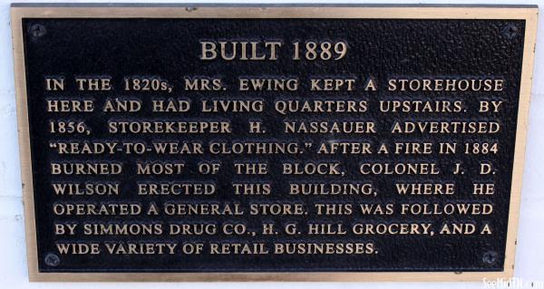Franklin: Built 1889 Wilson's General Store 