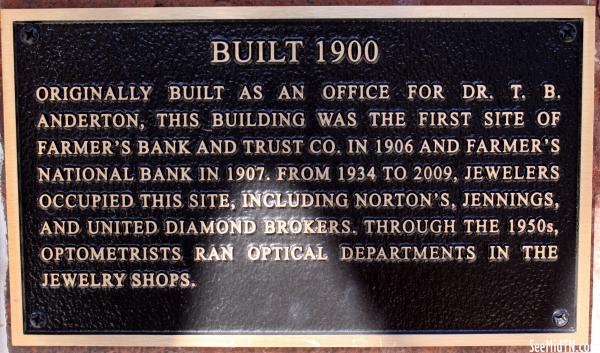 Franklin: Built 1900 Farmer's Bank