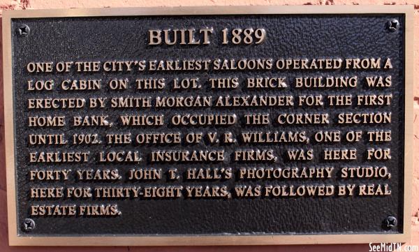 Franklin: Built 1889 First Home Bank