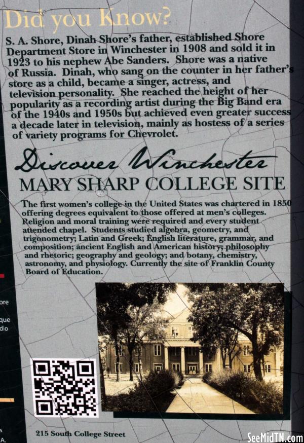 Franklin: Mary Sharp College Site