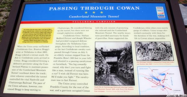 Franklin: Passing Through Cowan, Cumberland Mountain Tunnel