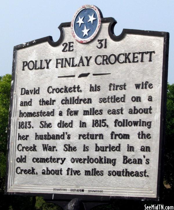 Franklin: Polly Finlay Crockett