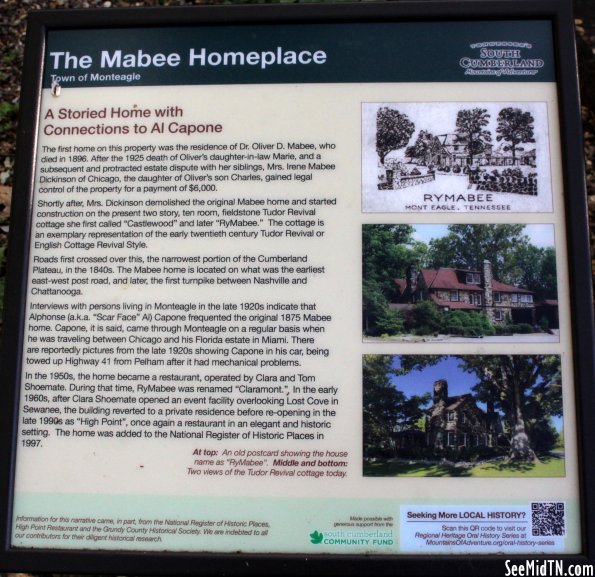 Marion: The Mabee Homeplace, Town of Monteagle