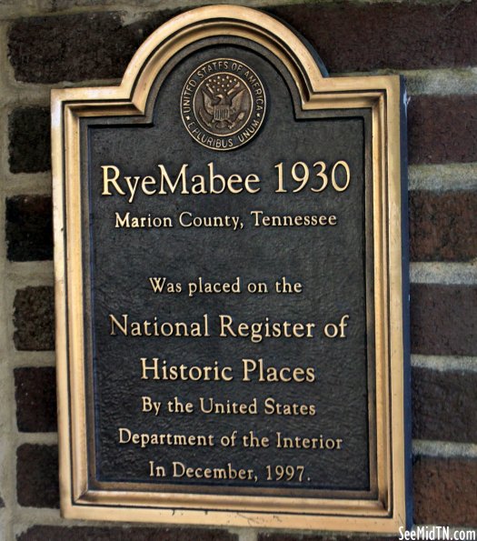 Marion: RyeMabee 1930