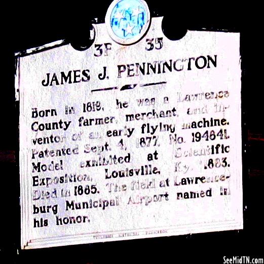 Lawrence: James J. Pennington
