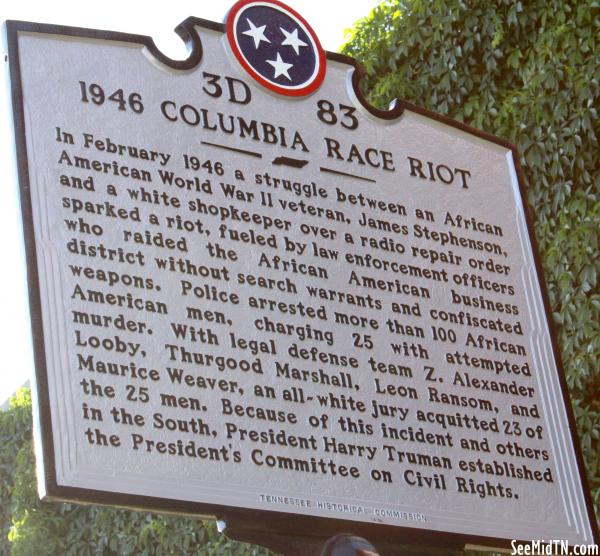 Maury: 1946 Columbia Race Riot