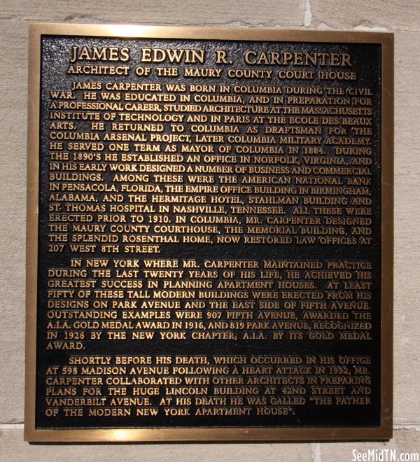 Maury: James Edwin R. Carpenter