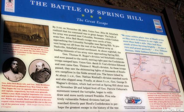 Maury: Battle of Spring Hill  The Great Escape