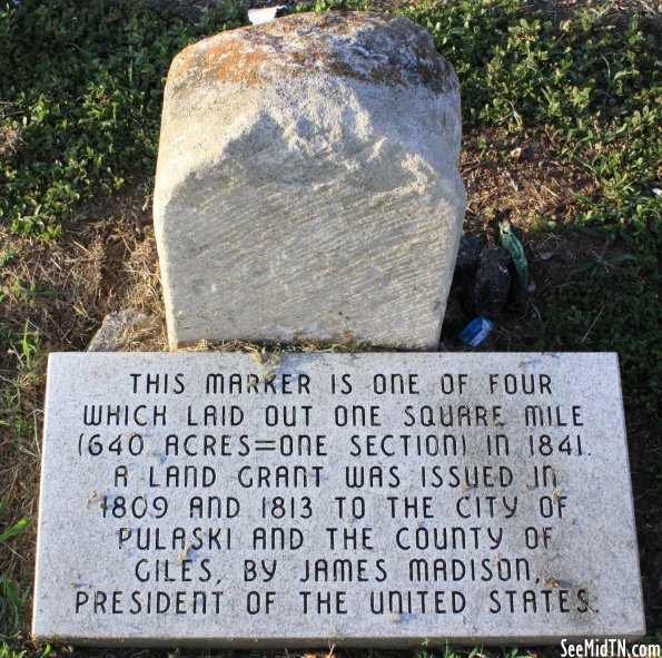 Giles: Pulaski Land Grant Marker