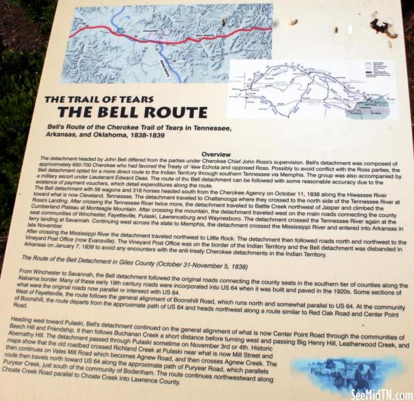 Giles: Trail of Tears Bell Route